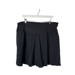 ACX Active Black Skort Built-in Shorts Athletic Golf Tennis Plus Size 1X